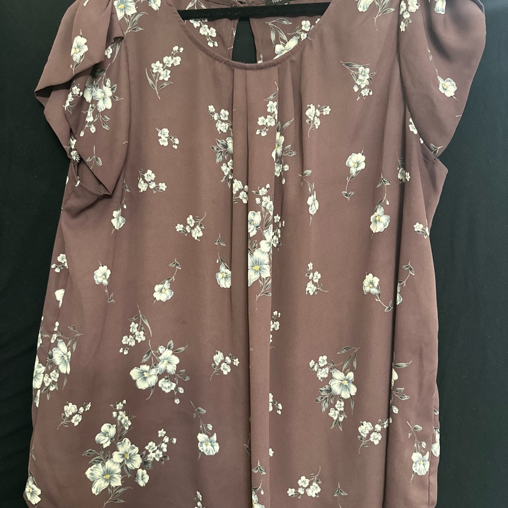 Papermoon Floral Mauve Blouse